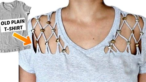 t shirt modifications without sewing.